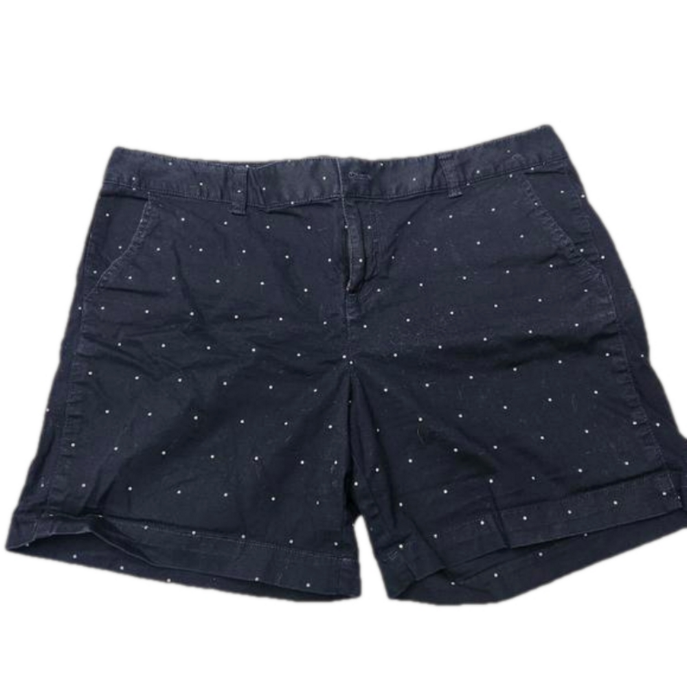3/$25 G.H. Bass & Co. navy polka dot shorts 5" inseam size 10